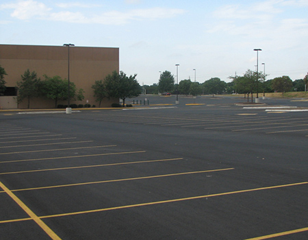 High school parking lot